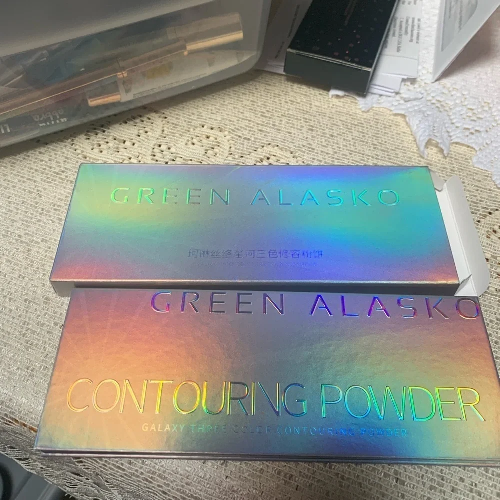 Champagne, Brown, and Grey Contour Palette